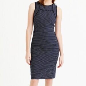 J. Crew Navy Polka Dot Dress